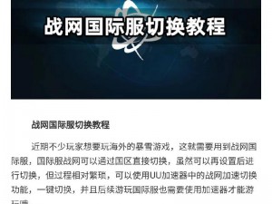 战网国际服下载指南：全面解析下载流程与注意事项