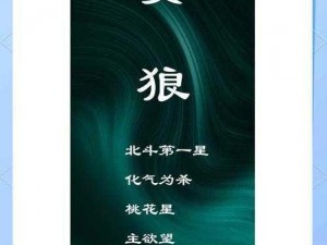 贪狼星宿显真章：揭秘属性魅力与深邃内涵