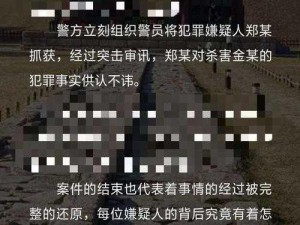 犯罪大师致命毒酒案件揭秘：幕后凶手的探秘之神秘揭晓时刻