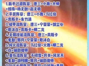 魔界王物语：新手攻略解析——前期阵容搭配的艺术与学问深度探讨