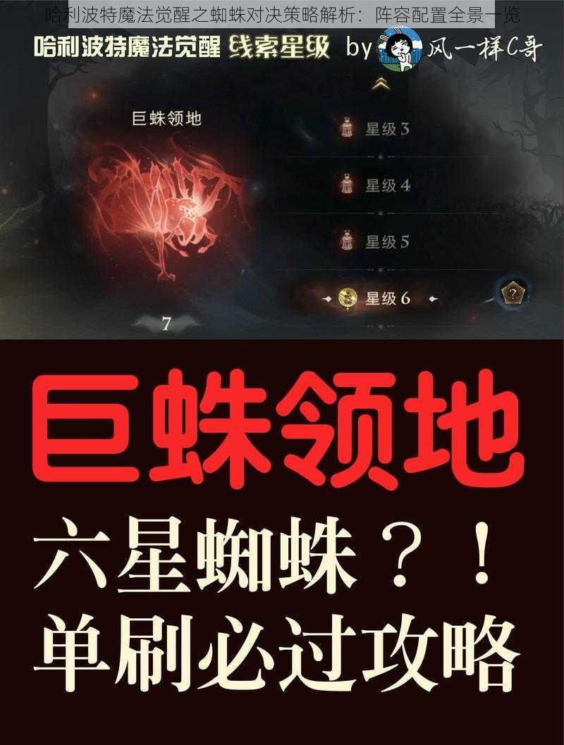 哈利波特魔法觉醒之蜘蛛对决策略解析：阵容配置全景一览