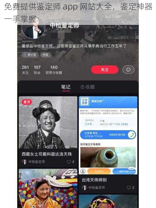 免费提供鉴定师 app 网站大全，鉴定神器一手掌握