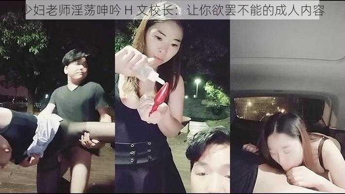 少妇老师淫荡呻吟 H 文校长：让你欲罢不能的成人内容