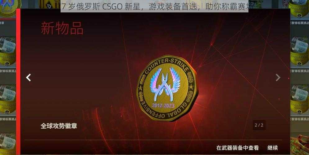 17 岁俄罗斯 CSGO 新星，游戏装备首选，助你称霸赛场