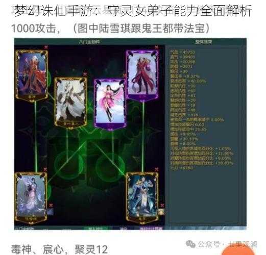 梦幻诛仙手游：守灵女弟子能力全面解析