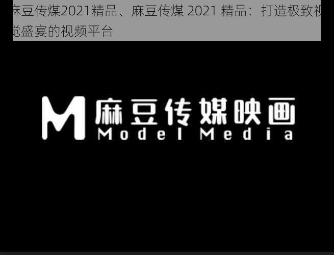 麻豆传煤2021精品、麻豆传煤 2021 精品：打造极致视觉盛宴的视频平台