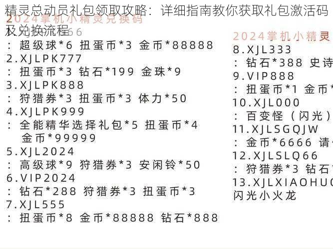 精灵总动员礼包领取攻略：详细指南教你获取礼包激活码及兑换流程