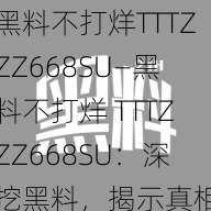 黑料不打烊TTTZZZ668SU—黑料不打烊 TTTZZZ668SU：深挖黑料，揭示真相