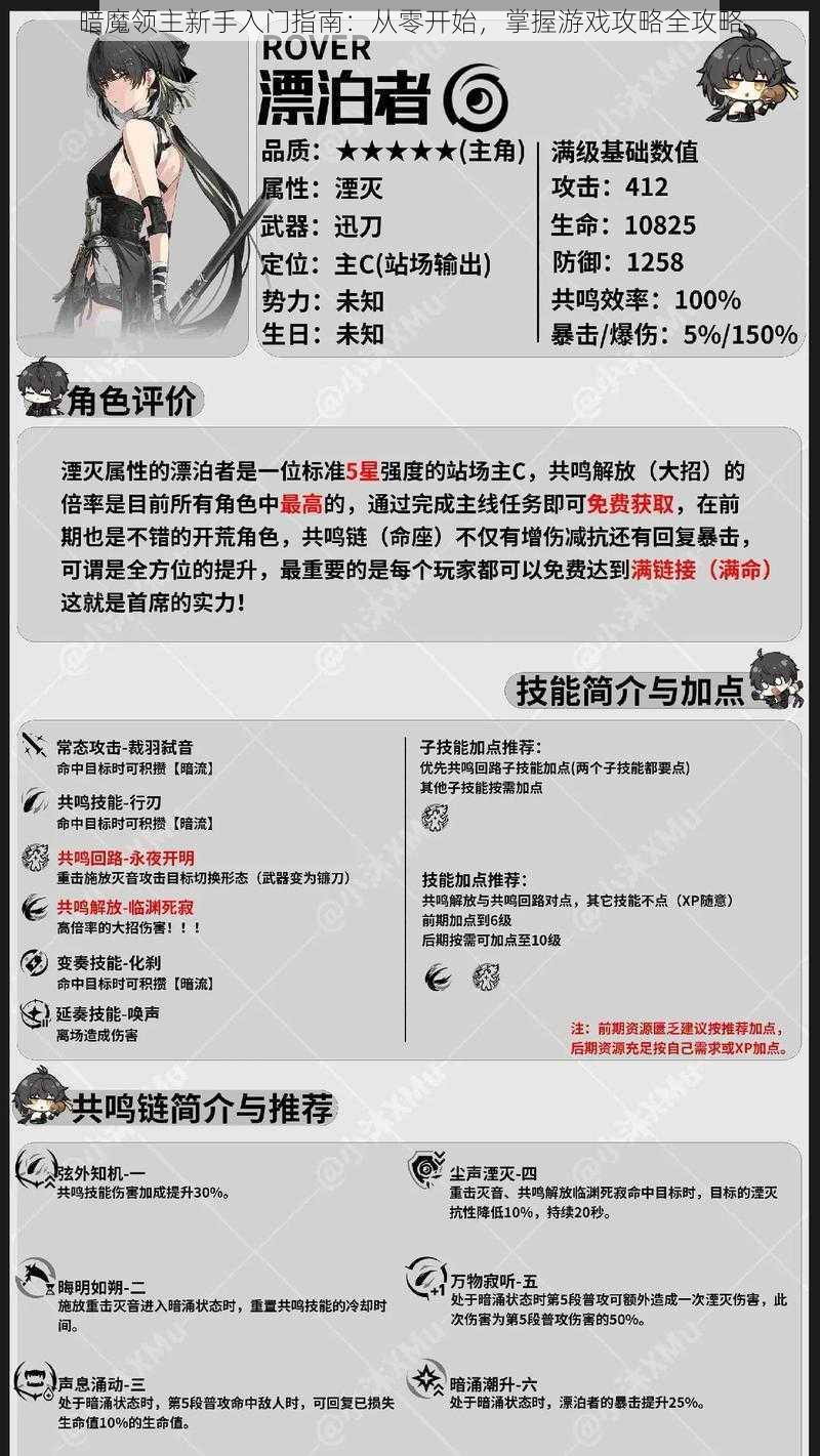 暗魔领主新手入门指南：从零开始，掌握游戏攻略全攻略