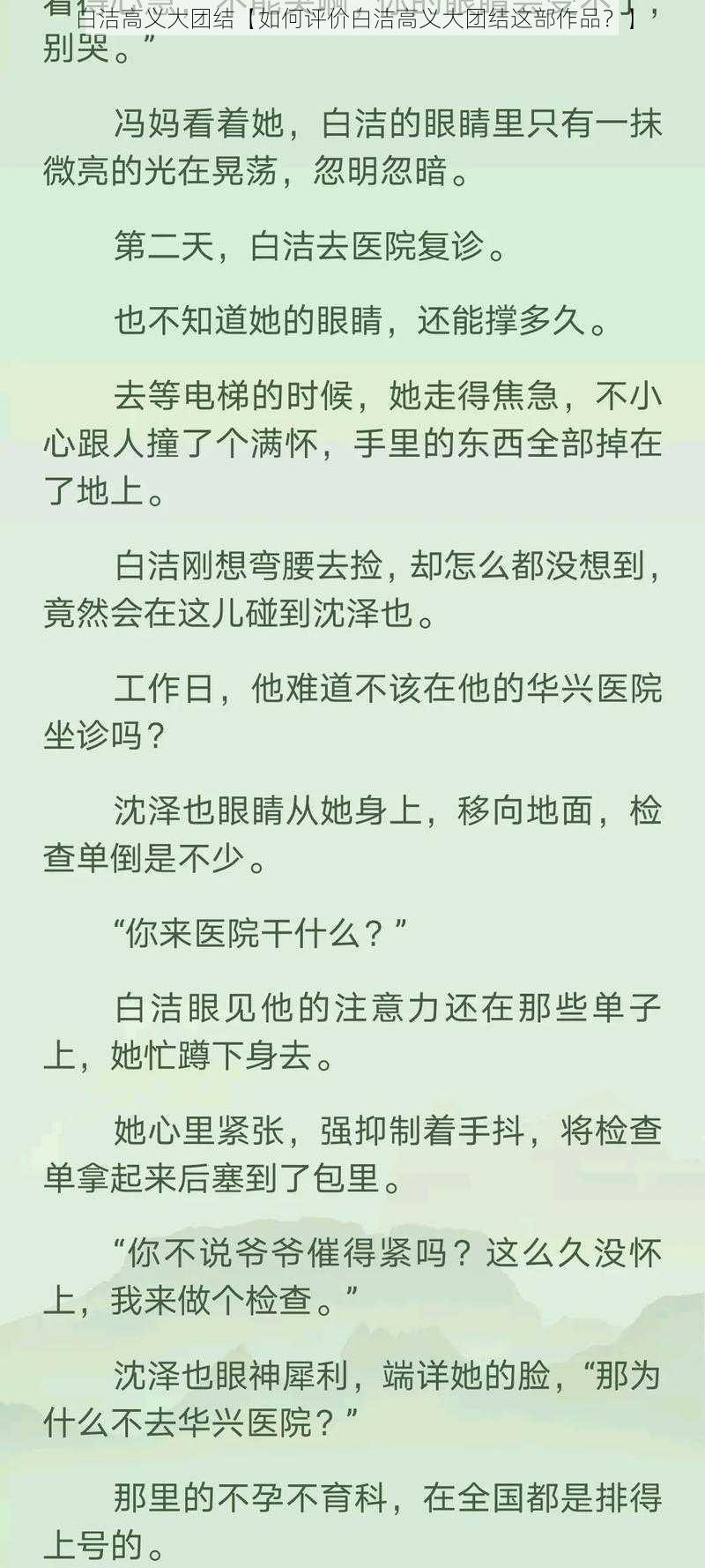 白洁高义大团结【如何评价白洁高义大团结这部作品？】