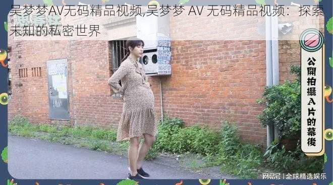 吴梦梦AV无码精品视频,吴梦梦 AV 无码精品视频：探索未知的私密世界