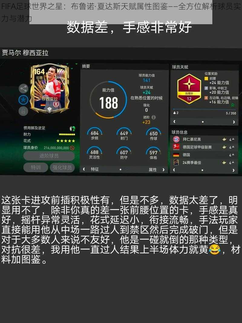 FIFA足球世界之星：布鲁诺·夏达斯天赋属性图鉴——全方位解析球员实力与潜力