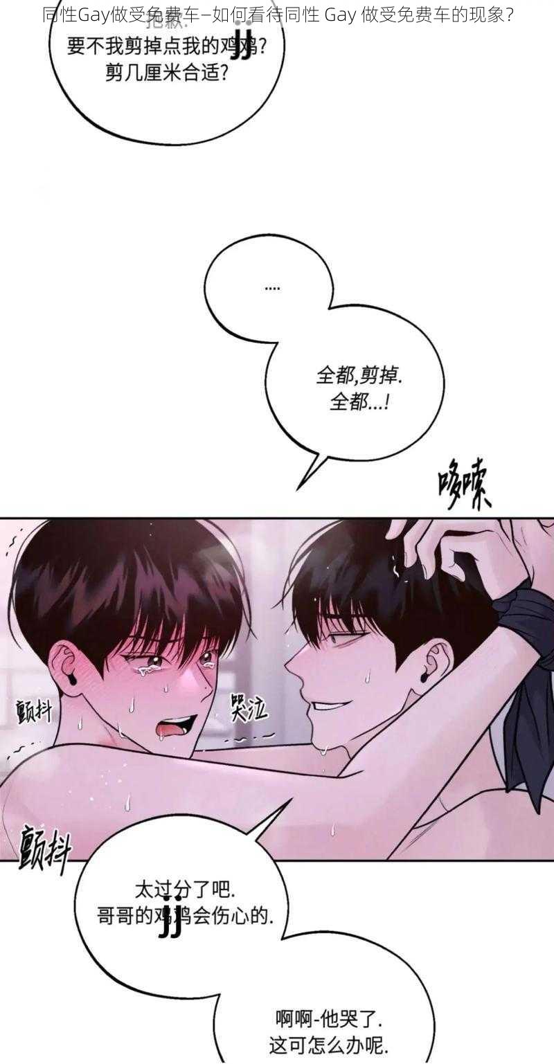 同性Gay做受免费车—如何看待同性 Gay 做受免费车的现象？