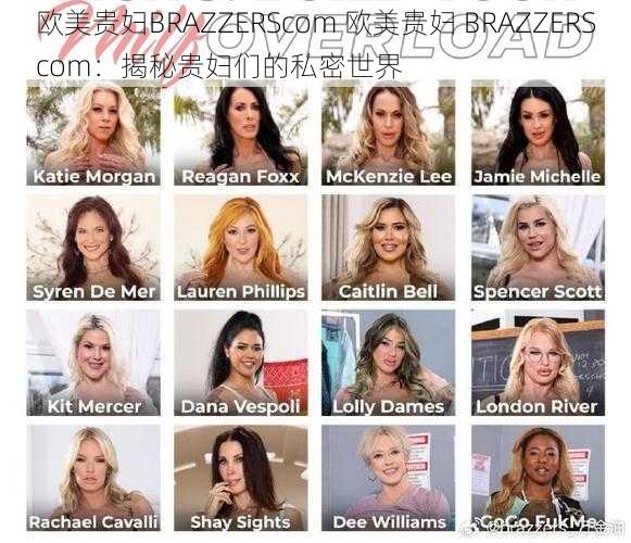 欧美贵妇BRAZZERScom 欧美贵妇 BRAZZERScom：揭秘贵妇们的私密世界