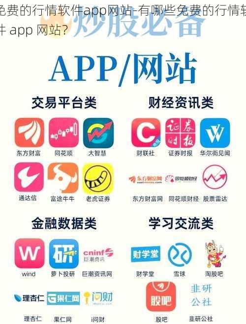 免费的行情软件app网站-有哪些免费的行情软件 app 网站？