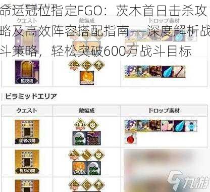 命运冠位指定FGO：茨木首日击杀攻略及高效阵容搭配指南——深度解析战斗策略，轻松突破600万战斗目标