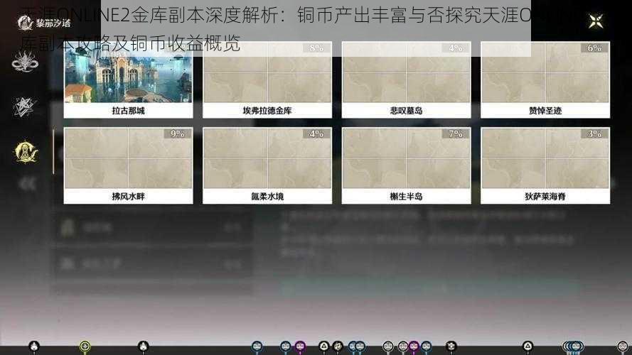 天涯ONLINE2金库副本深度解析：铜币产出丰富与否探究天涯ONLINE2金库副本攻略及铜币收益概览