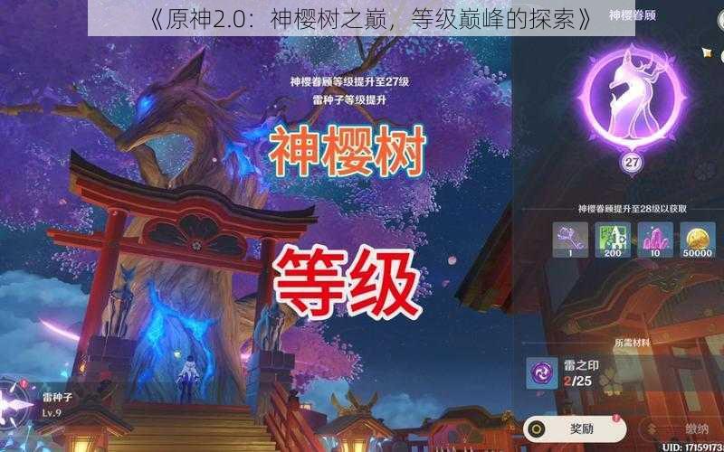 《原神2.0：神樱树之巅，等级巅峰的探索》