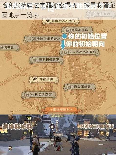 哈利波特魔法觉醒秘密揭晓：探寻彩蛋藏匿地点一览表