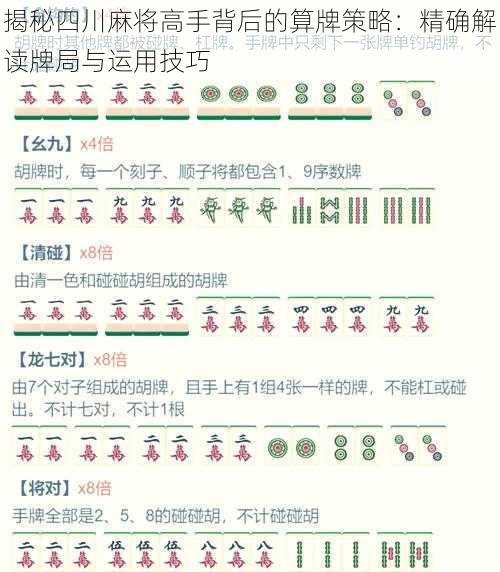 揭秘四川麻将高手背后的算牌策略：精确解读牌局与运用技巧