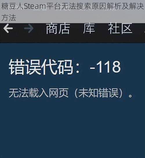 糖豆人Steam平台无法搜索原因解析及解决方法